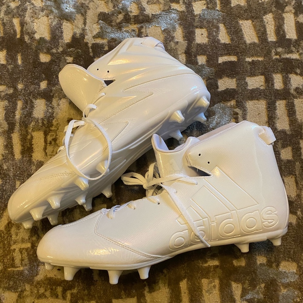 NEW Adidas Freak High Wide - White Cleats